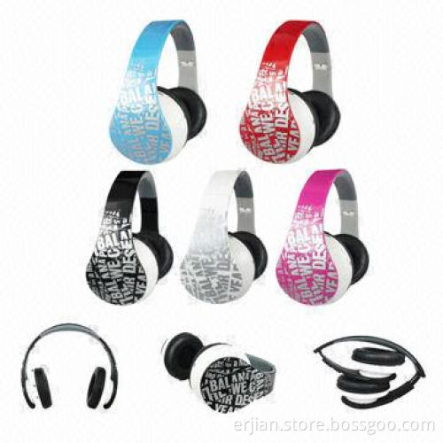 Retractable earphones for Computer with T-Flash Card Slot and FM Radio, Bluetooth Optional